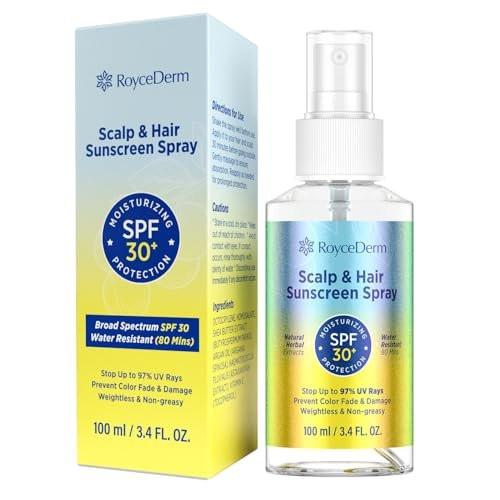 Haar- und Kopfhaut-Sonnenspray SPF 30+: UV-Schutz, 80 Minuten wasserbeständig, nicht fettend - Kopfhaut-Sonnenmilch für Strand, Pool & Outdoor-Aktivitäten - 100 ml