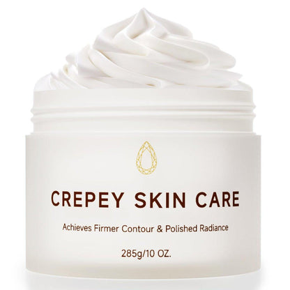 MOCKGVY Crepe Festigende Körpercreme, Extra große Größe, Body Lotion für alternde Crepe-Haut, fördert natürliches Elastin mit Kollagenproduktion für Hals, Arme, Beine, intensiv feuchtigkeitsspendend, 10 oz