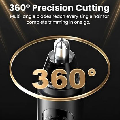Mr Bold Pro Nasenhaartrimmer – Schmerzfreier & Sanfter Nasenhaartrimmer für Herren mit 360°-Klingensystem