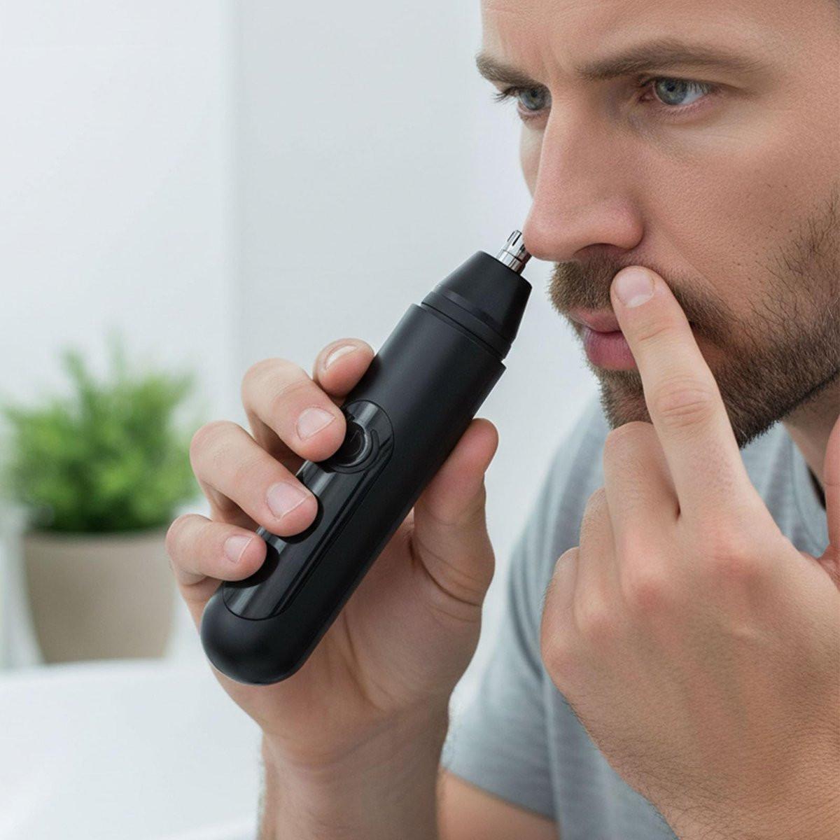 Mr Bold Pro Nasenhaartrimmer – Schmerzfreier & Sanfter Nasenhaartrimmer für Herren mit 360°-Klingensystem