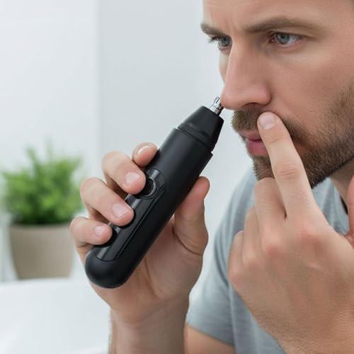 Mr Bold Pro Nasenhaartrimmer – Schmerzfreier & Sanfter Nasenhaartrimmer für Herren mit 360°-Klingensystem