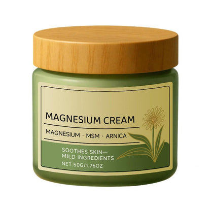 Magnesium Creme mit MSM & Arnika, schnell einziehend, nicht fettend, beruhigend – für tägliches Wohlbefinden (1,76 Fl Oz)