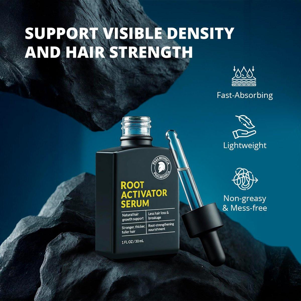 Root Activator Haarwuchs Serum: Kopfhaut Serum gegen Haarausfall und zur Regeneration – Natürliche Haaröle für Haarwachstum für Männer und Frauen (1 Fl Oz (Packung mit 1))