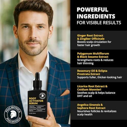 Root Activator Haarwuchs Serum: Kopfhaut Serum gegen Haarausfall und zur Regeneration – Natürliche Haaröle für Haarwachstum für Männer und Frauen (1 Fl Oz (Packung mit 1))