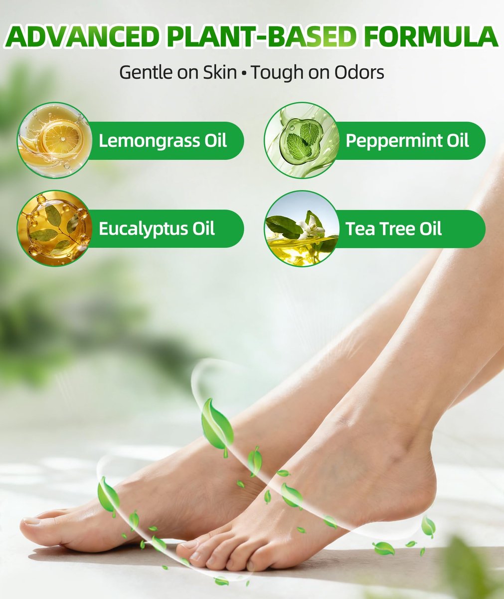 Nanoxa Schuhdeodorant Spray, 5 fl oz – Leistungsstarker Fuß- & Schuhgeruch Entferner, Fußspray für schwitzige Füße, schnell wirkend & langanhaltend für Schuhe, Sporttaschen, Helme