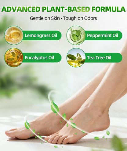 Nanoxa Schuhdeodorant Spray, 5 fl oz – Leistungsstarker Fuß- & Schuhgeruch Entferner, Fußspray für schwitzige Füße, schnell wirkend & langanhaltend für Schuhe, Sporttaschen, Helme