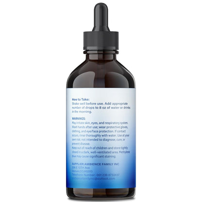 3% Methylenblau-Tropfen – Hochreine USP-Pharmaziequalität, kognitive Unterstützung, fokussiert, alkoholfrei, formaldehydfrei, 120 ml (4,06 FL OZ)