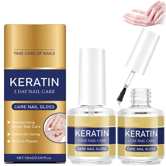 2er-Pack Keratin-Nagelpflegeöl – Feuchtigkeitsspendende Behandlung für starke, glänzende Nägel, repariert trockene & brüchige Nägel mit Aloe Vera & Lavendel