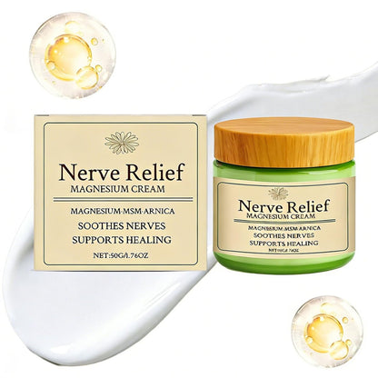 Nervenberuhigende Magnesiumcreme mit Arnika und MSM – 50g/1,76oz für Muskelentspannung & Wohlbefinden
