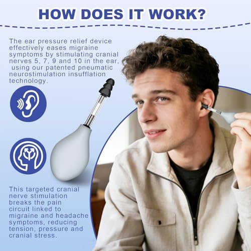 Leyoviz Ohrdruckentlastungsgerät – Tinnitus Linderung & Ohrendruck bei Flugreisen, 3 Größen Ohrstöpsel, Schwarz