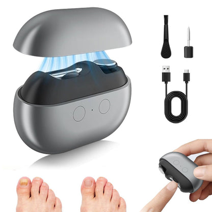 Elektrische Nagelknipser für Senioren – 3-in-1 Nagelknipser für dicke Zehennägel mit LED-Licht und Nagelauffangbehälter, ideal für Menschen mit eingeschränkter Mobilität