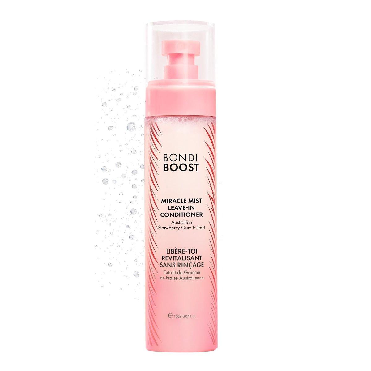 BONDIBOOST Miracle Mist Leave In Conditioner [5,07 Fl Oz] – 2-in-1 Hitzeschutzspray & Pflegemist für entwirrtes Glashaar, mit Biotin & Erdbeerextrakt, sulfat- & parabenfrei