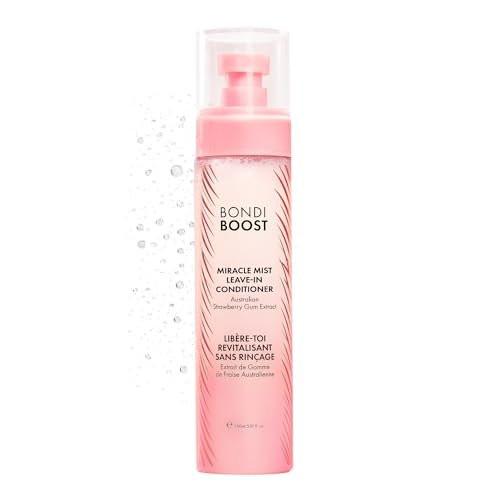 BONDIBOOST Miracle Mist Leave In Conditioner [5,07 Fl Oz] – 2-in-1 Hitzeschutzspray & Pflegemist für entwirrtes Glashaar, mit Biotin & Erdbeerextrakt, sulfat- & parabenfrei