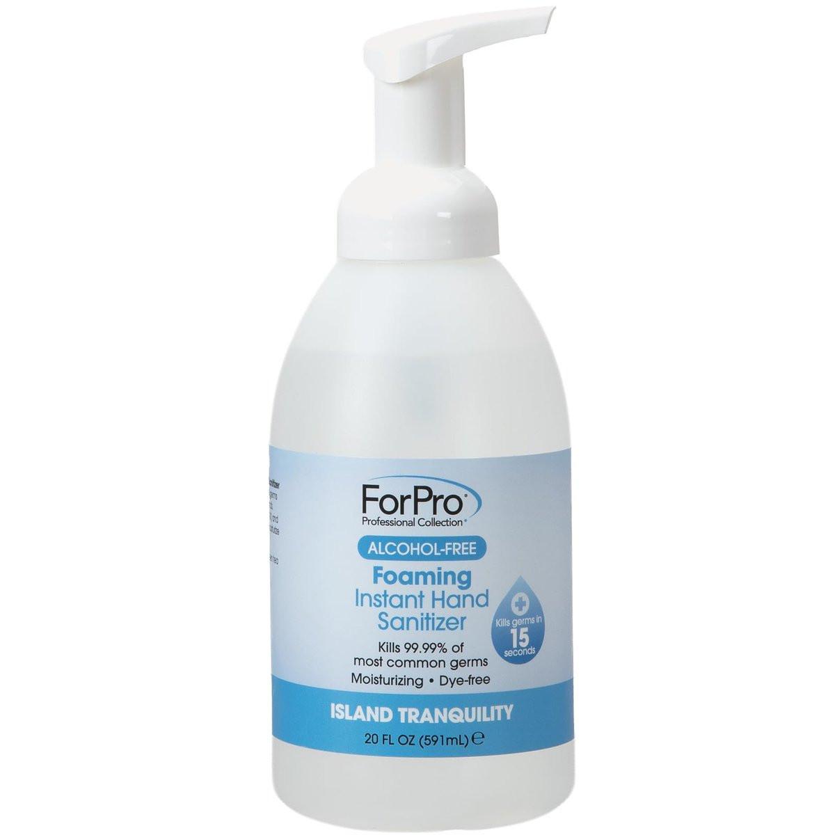 ForPro Alcoholfreier Schaum-Handreiniger, feuchtigkeitsspendend, farbstofffrei, Island Tranquility Duft, 20 Fl Oz
