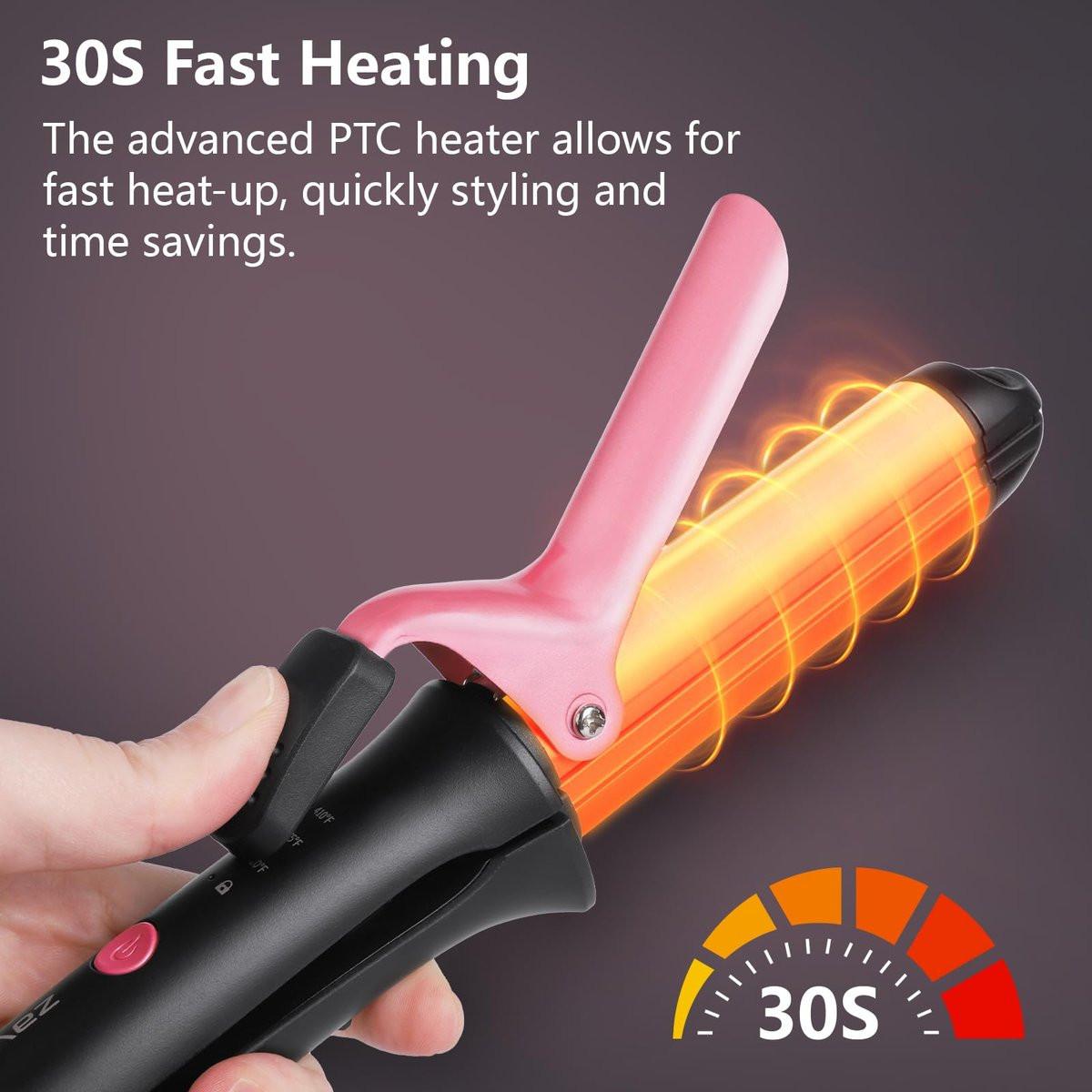2-in-1 Haarglätter und Lockenstab | Dual-Voltage-Reiseglätteisen | 3 Hitzestufen 160°C-210°C | Keramikbeschichtung | Automatische Abschaltung | Tragbarer Mini-Styler für alle Haartypen