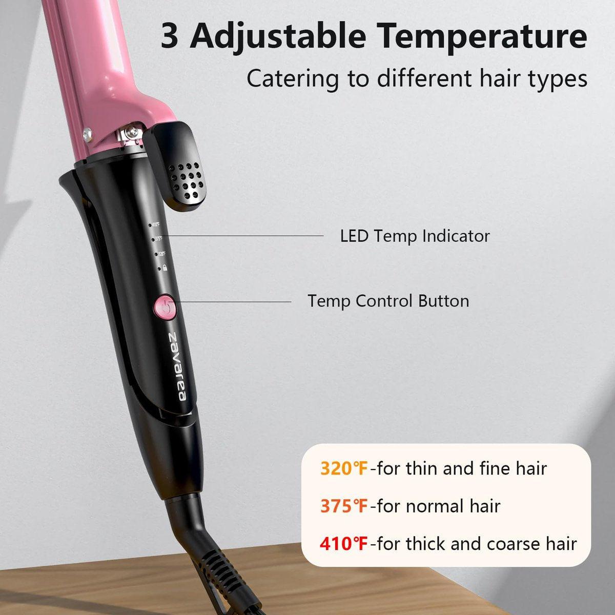 2-in-1 Haarglätter und Lockenstab | Dual-Voltage-Reiseglätteisen | 3 Hitzestufen 160°C-210°C | Keramikbeschichtung | Automatische Abschaltung | Tragbarer Mini-Styler für alle Haartypen