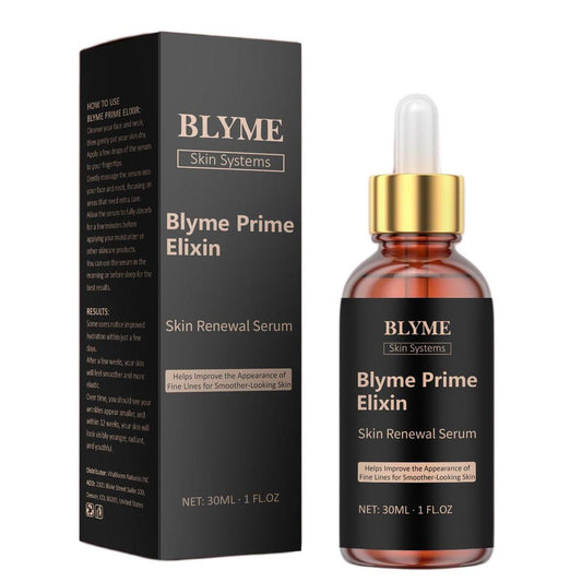 Blyme Prime Elixier Serum – Peptid + Hyaluronsäure & Retinol, Hautelastizität & Feuchtigkeit, nicht komedogene Formel für geschmeidige Haut, 30 ml