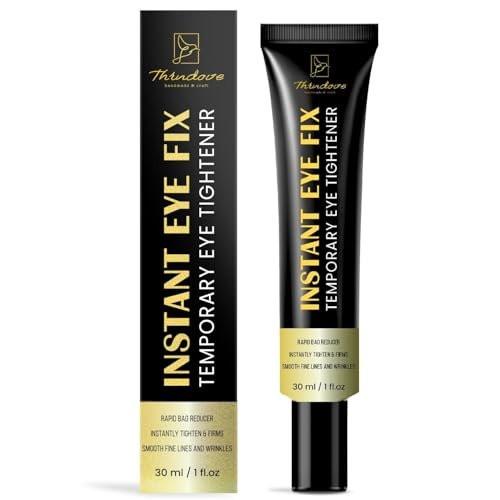 Aemerry Instant Eye Tightener Cream – Reduziert Tränensäcke, Schwellungen, Falten & feine Linien in 2 Minuten, strafft und glättet die Augen- und Gesichtspartie, Anti-Aging-Formel für Damen und Herren, 30 ml