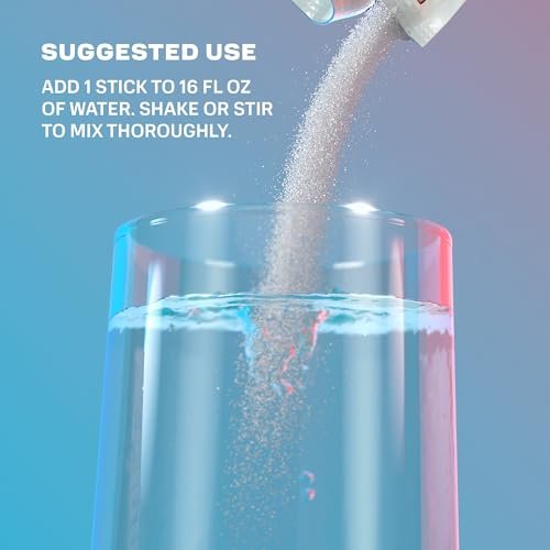 Prime Rapid Rehydration Electrolyte Powder Sticks – Zuckerfreies Hydrationsgetränk mit Natrium, Kalium, Magnesium & B-Vitaminen – Ice Pop Geschmack – 16 Portionen