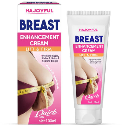 Brustvergrößerungscreme – Schnell wirkende Formel für Brustwachstum, Straffung & Festigung, nicht fettende Creme für sichtbar volleres & festeres Dekolleté, einfach anzuwenden