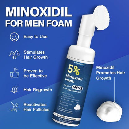 Minoxidil 5% Schaum für Männer – Haarwachstum, gegen Haarausfall und lichte Stellen