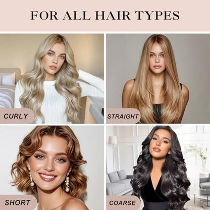 Togayu Heatless Curls Overnight Set - 6er Pack Jumbo Samt-Haarrollen zum Schlafen, Schonende Flexi-Rods für mühelose Locken und Wellen für Frauen