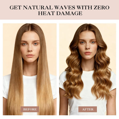 Togayu Heatless Curls Overnight Set - 6er Pack Jumbo Samt-Haarrollen zum Schlafen, Schonende Flexi-Rods für mühelose Locken und Wellen für Frauen