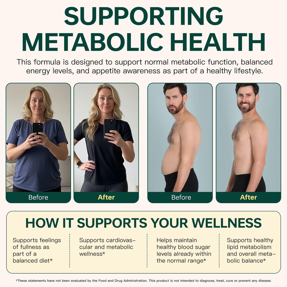 Bivinke GLP-1 Supplement Support – 90 Kapseln für metabolisches Gleichgewicht und Fitnessziele