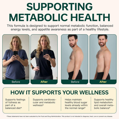 Bivinke GLP-1 Supplement Support – 90 Kapseln für metabolisches Gleichgewicht und Fitnessziele