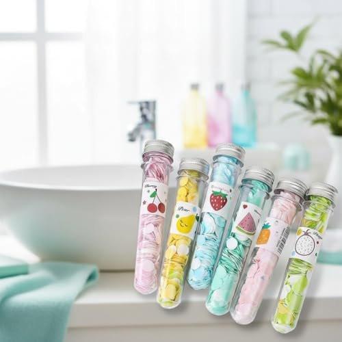 NexusPulse 6er-Pack bunte Seifenblätter zum Händewaschen – Einweg-Papierseife in zufälligen Farben