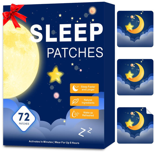 Zcokail Schlafpflaster für Erwachsene Extra Stärke – Melatonin & Baldrian, Natürliche Tiefschlaf-Unterstützung (72 Pflaster)