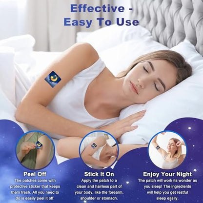 Zcokail Schlafpflaster für Erwachsene Extra Stärke – Melatonin & Baldrian, Natürliche Tiefschlaf-Unterstützung (72 Pflaster)