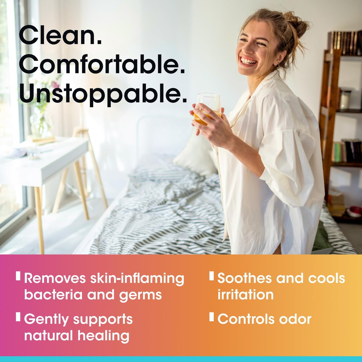vH essentials Intimer Reinigungsspray mit Hypochloriger Säure 89 ml – Sanfte, pH-ausgewogene Damenhygiene für Geruchskontrolle, Frische & Komfort – Alkoholfrei, Brennt Nicht