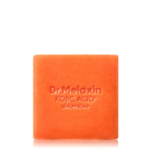 Dr.Melaxin Kojic Acid Turmeric Serum Seife mit Niacinamid – Aufhellende Reinigungsseife für ungleichmäßigen Hautton & dunkle Flecken, 3 botanische Öle für Tiefenreinigung, Gesichts- und Körperseife