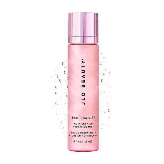 JLO BEAUTY That Glow Mist Hydrating Face Spray – Niacinamid, Hyaluronsäure & Ceramid-Komplex – Erfrischender Vitaminnebel für sofortigen Glow & strahlende Haut, 118 ml