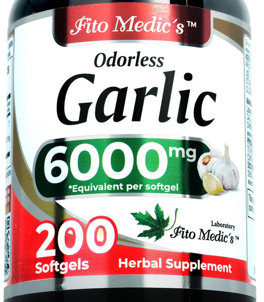 FITO MEDIC'S Knoblauch Kapseln | Knoblauch Nahrungsergänzung | 200 Weichkapseln