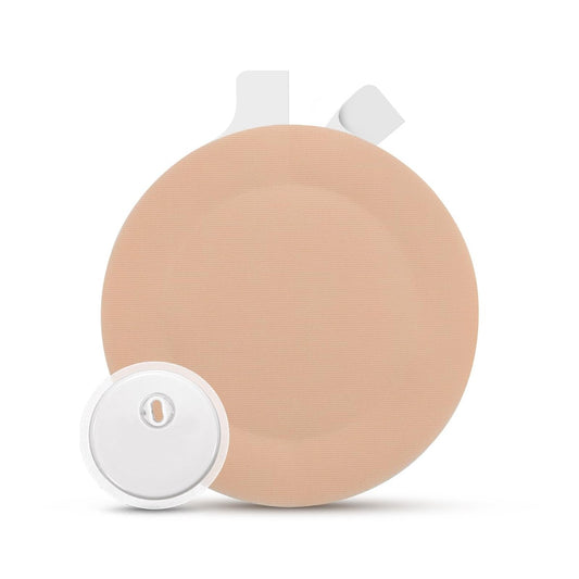 35er-Pack Libre 3 Sensor Covers Wasserfest – Libre 3 Plus CGM Haftpflaster Hautfreundlich Hypoallergen & Latexfrei Überpatch, Einhand-Abreißlasche, Beige
