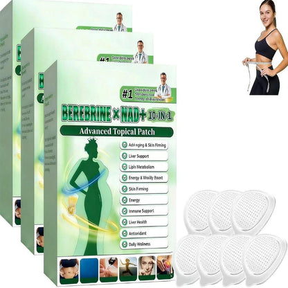 Spetime Berberine-Pflaster mit Moringa 10-in-1 – Fortschrittliche Nano-Mikrodart-Pflaster für straffe Haut, natürliche Inhaltsstoffe, geeignet für alle Hauttypen (3er-Pack)