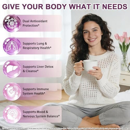 NAC Supplement N-Acetyl Cystein 1000mg, Liposomale NAC Tropfen mit Vitamin C für Antioxidans, Leber- & Nieren-Detox*, Unterstützt Atemwegs- & Immungesundheit, Schnellere Absorption als Pulver Gummibärchen丨Milchzucker- & Sojafrei