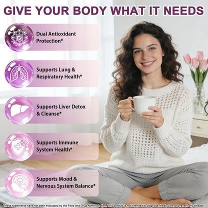 NAC Supplement N-Acetyl Cystein 1000mg, Liposomale NAC Tropfen mit Vitamin C für Antioxidans, Leber- & Nieren-Detox*, Unterstützt Atemwegs- & Immungesundheit, Schnellere Absorption als Pulver Gummibärchen丨Milchzucker- & Sojafrei