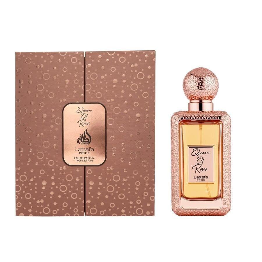 Lattafa Pride Queen of Roses Eau de Parfum 100ml – Blumig-orientalisches Damenparfüm mit Rose, Pink Pepper, Safran & Amber