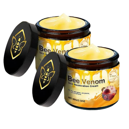 2er-Pack Bienengift-Hautcreme – Anti-Aging Gesichtscreme gegen Falten, straffend und feuchtigkeitsspendend