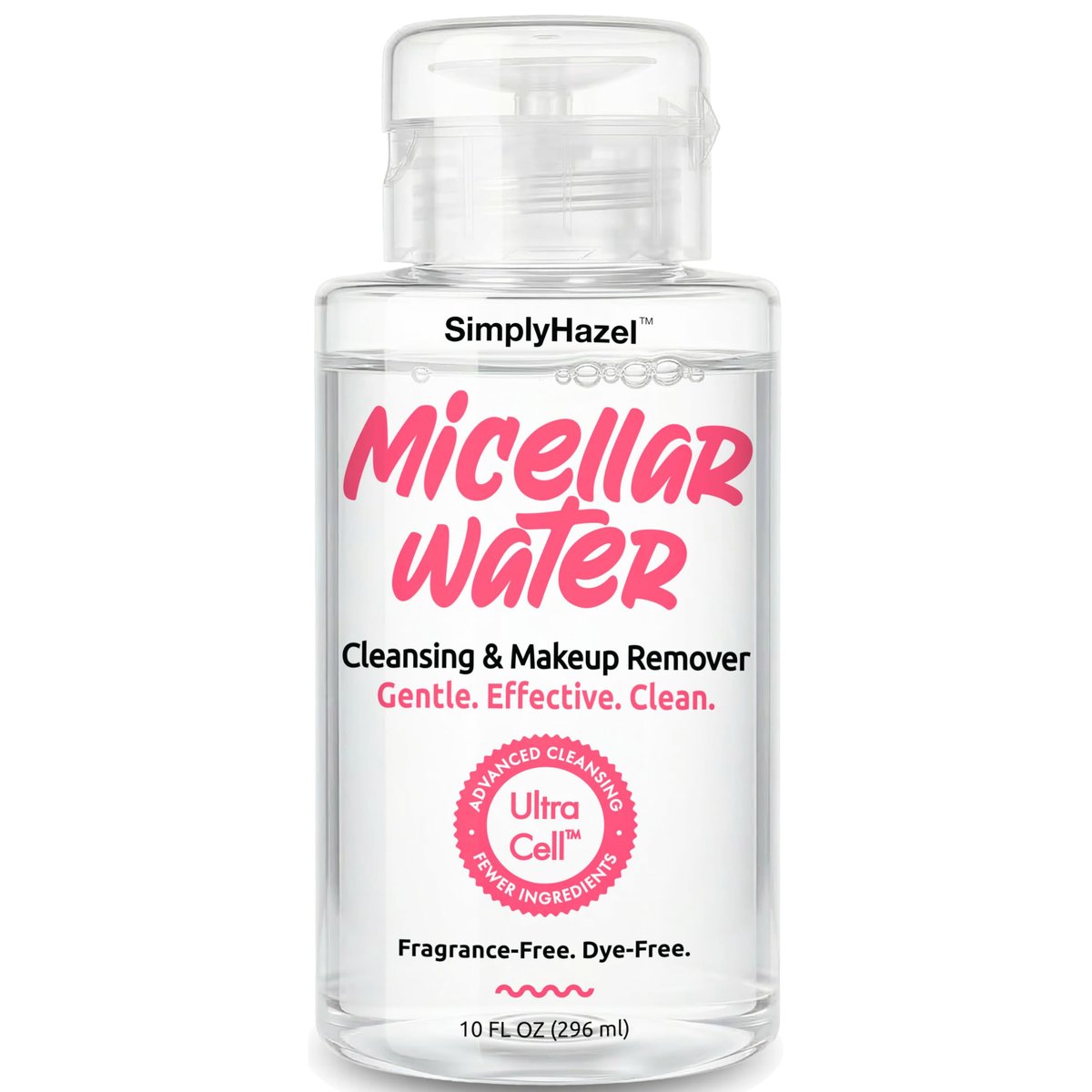 Simply Hazel Mizellenwasser – Sanfter Make-up-Entferner & Gesichtsreiniger, 295 ml