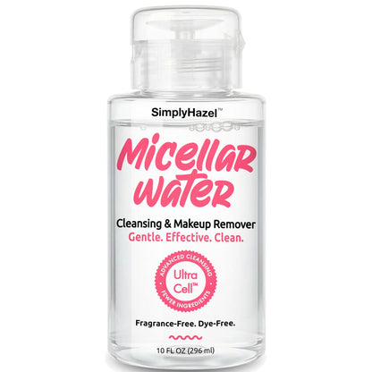 Simply Hazel Mizellenwasser – Sanfter Make-up-Entferner & Gesichtsreiniger, 295 ml