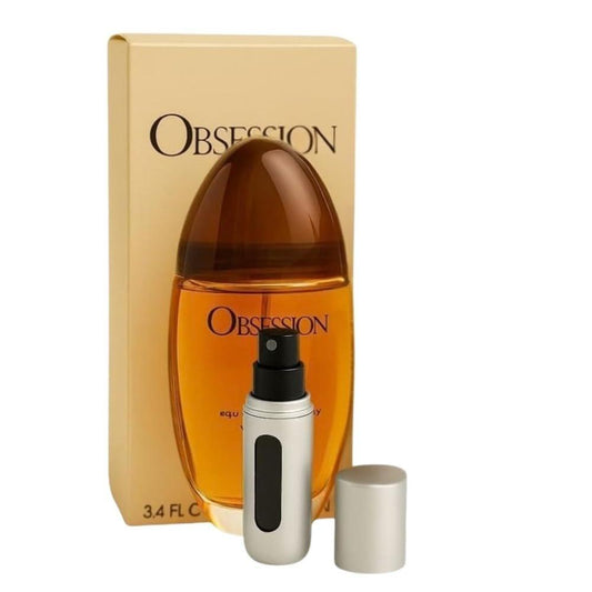 Obsession Parfüm für Damen Eau de Parfum Spray 3,4 oz Bundle mit Mini-Parfümzerstäuber