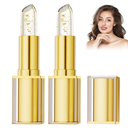 jioijioi 2 Stück True Tone pH-einstellender Lippenstift, Klarer Lippenstift, der die Farbe wechselt, pH-Lippenstift farbwechselnd lang anhaltend, farbwechselnde Lippenstifte für Frauen, lang anhaltend feuchtigkeitsspendender Lip Glow