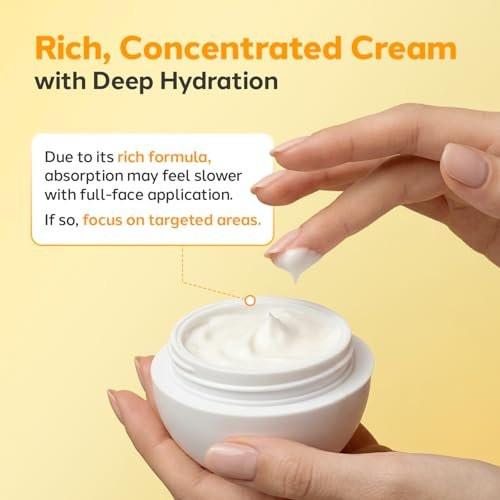 GLAM UP VitaSnow Toning Cream für das Gesicht – Dunkle Flecken Korrektur & Glow Boost Feuchtigkeitscreme, Vitamin C Brightening Creme mit Kakadu-Pflaume, Anti-Aging Barrieren-Hydration für empfindliche Haut, 1,69 fl. oz