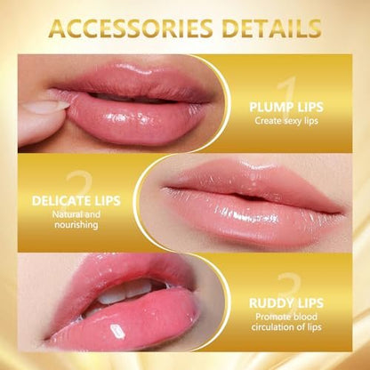 MYSQIHO 2er-Pack True Tone pH-anpassender Lippenstift für Frauen – Transparenter, farbwechselnder Lipgloss mit Goldfolie, lang anhaltend, feuchtigkeitsspendend