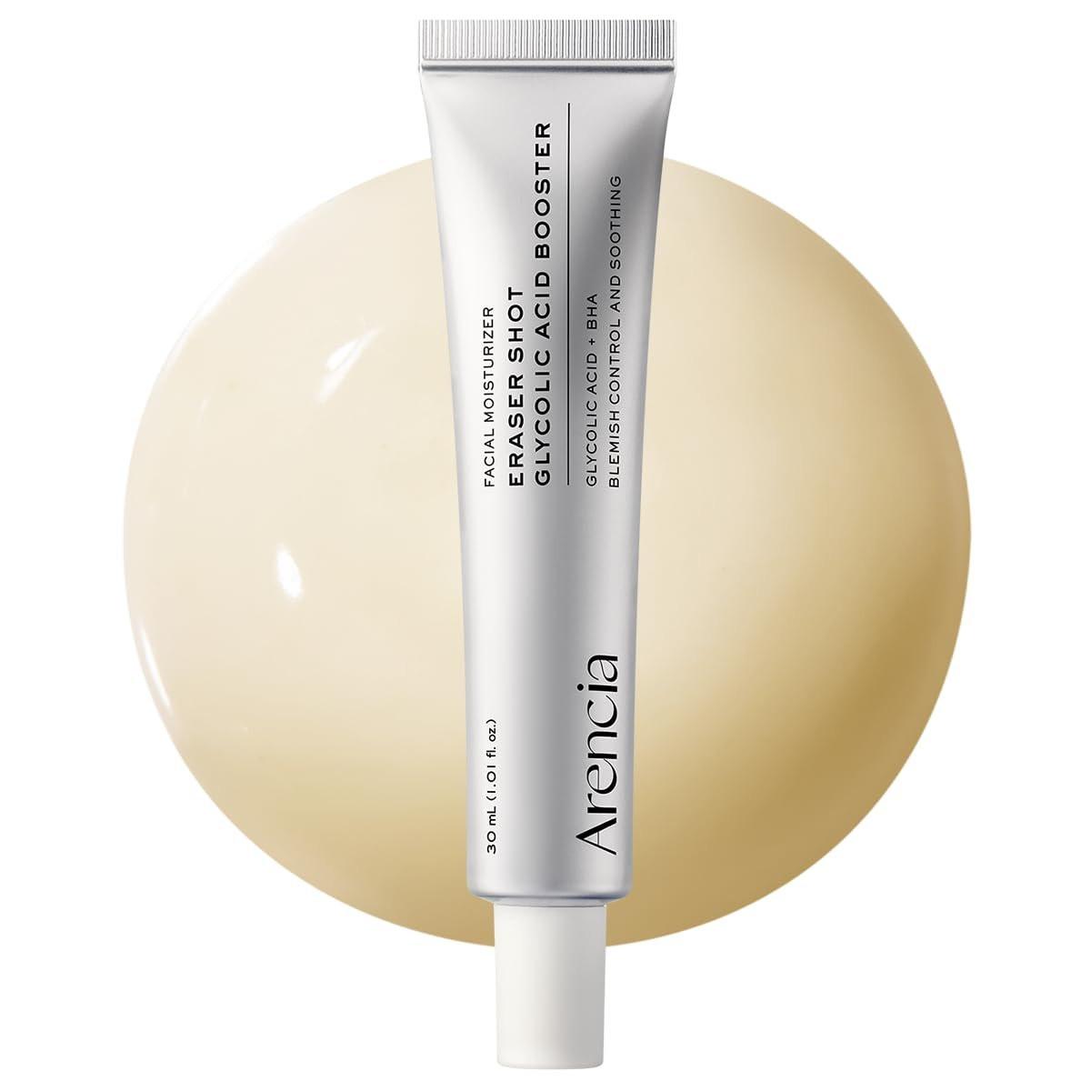 Arencia Eraser Shot Serum Glykolsäure Booster mit AHA & BHA – Peeling-Gesichtsserum für zu Akne neigende Haut, Porenpflege & Texturverfeinerung, leichtes tägliches Hautpflegeprodukt, 30 ml / 1,01 fl. oz.