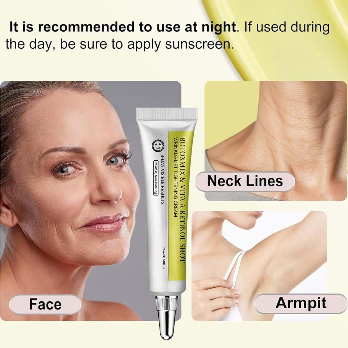 2er-Pack Botoxmix & Vita-A Retinol Shot Falten-Lift Straffende Creme, 2026 Neue Goldene Peptid-Lifting-Creme, Porenverfeinerer, Natürliches Kollagen-Lifting-Serum für alle Hauttypen
